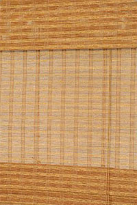 Flat Fold Stack Style for woven wood shades