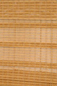 Hobbled Stack Style for woven wood shades